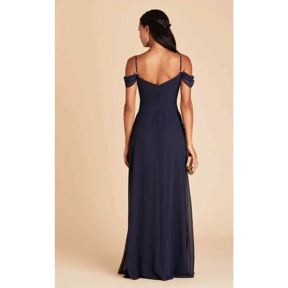 Birdy Grey women's Convertible Dress‎ Devin Chiffon Navy Size Medium - Picture 3 of 16